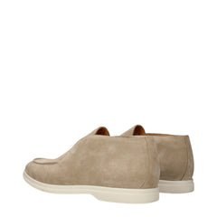 Eleventy Beige Leren Enkellaarsjes