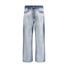 Diesel blauwe bootcut jeans van katoen