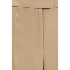 Valentino Beige Zijden Pantalon