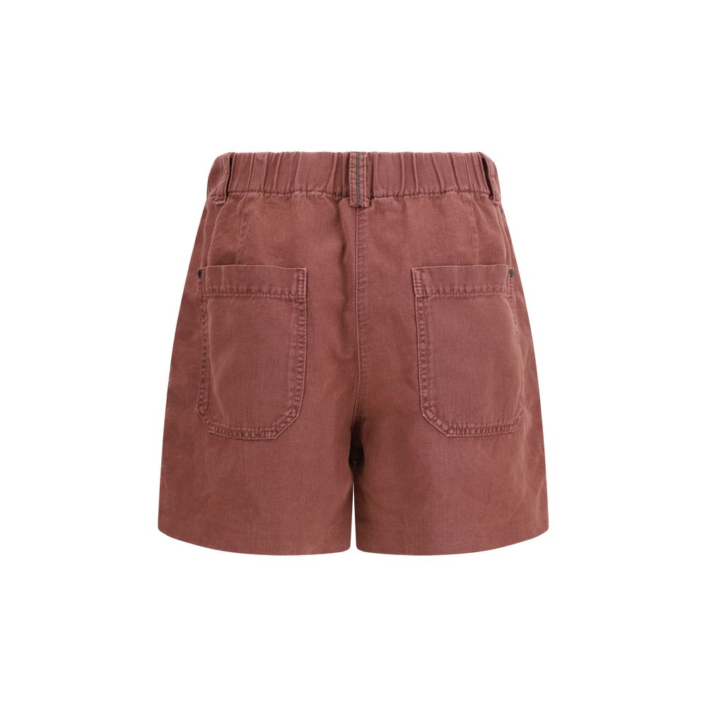 Brunello Cucinelli Bruine Katoenen Bermudashorts