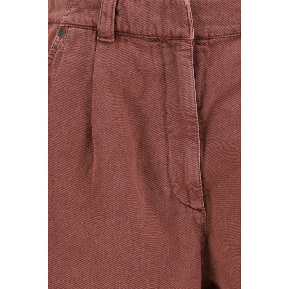 Brunello Cucinelli Bruine Katoenen Bermudashorts