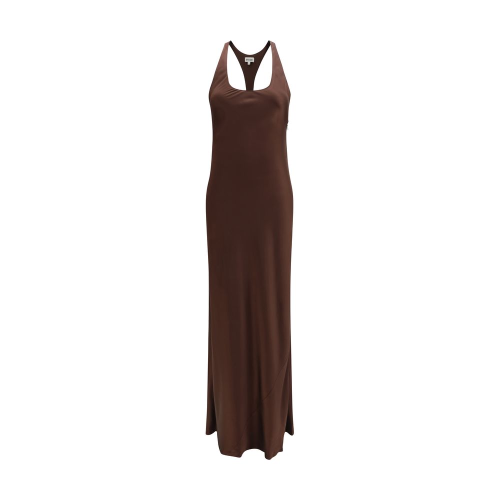 Staud Braunes Freizeitkleid aus Azetat