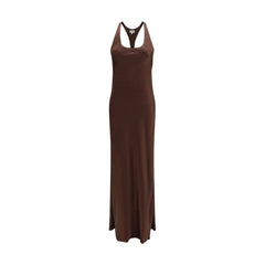 Staud Braunes Freizeitkleid aus Azetat