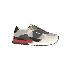 Gas Grey Polyurethane Men Sneaker