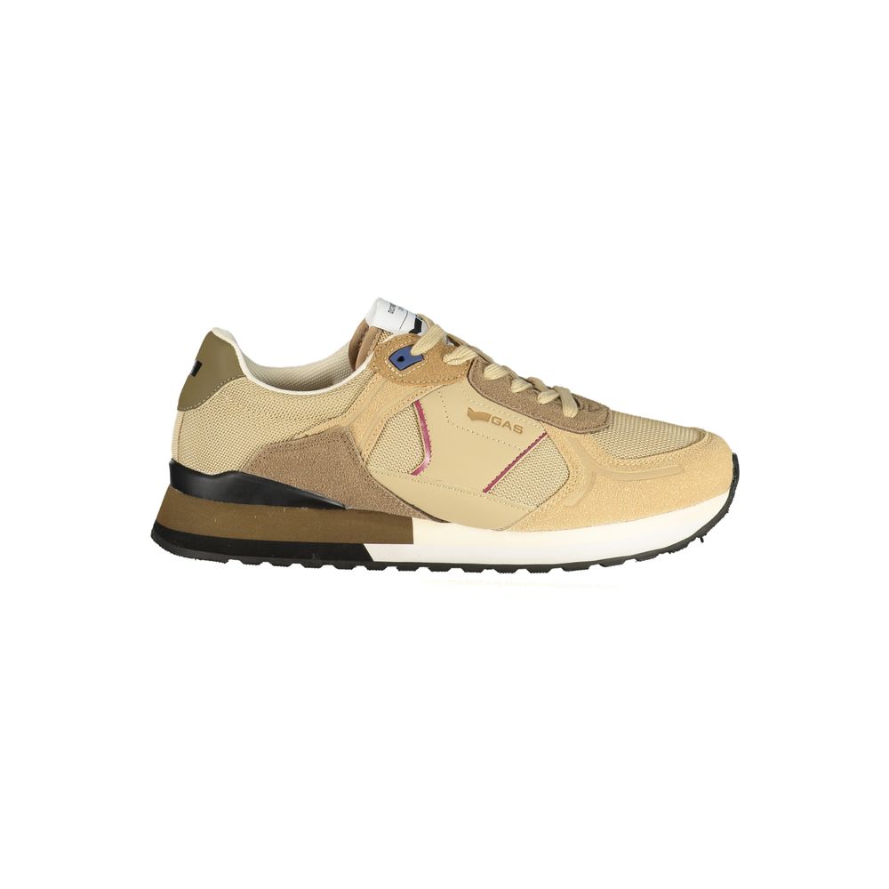 Gas Beige Polyurethaan Heren Sneaker
