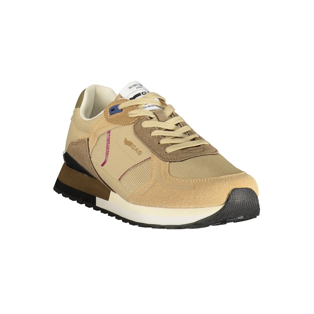 Gas Beige Polyurethaan Heren Sneaker