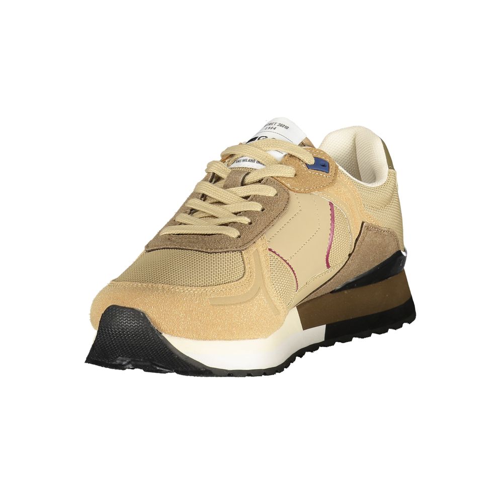 Gas Beige Polyurethaan Heren Sneaker