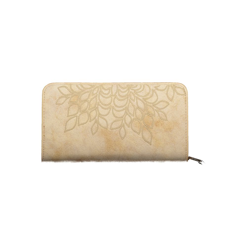 Desigual Beige Polyurethan Damen Portemonnaie