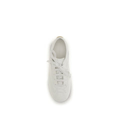 Alexander McQueen Witte Kalfsleren Bos Taurus Atletische Sneakers