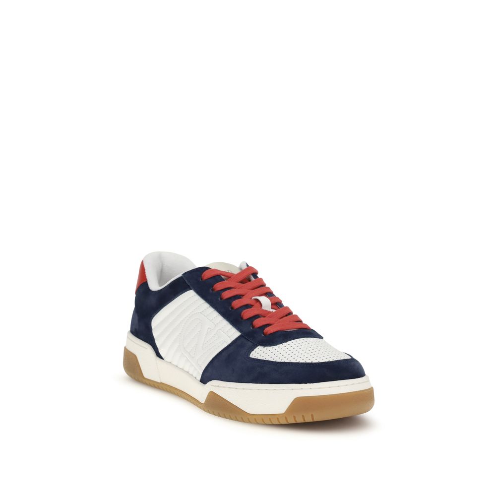 Valentino Garavani Schwarze Kalbsleder Bos Taurus Sport-Sneakers