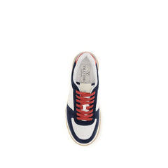 Valentino Garavani Schwarze Kalbsleder Bos Taurus Sport-Sneakers