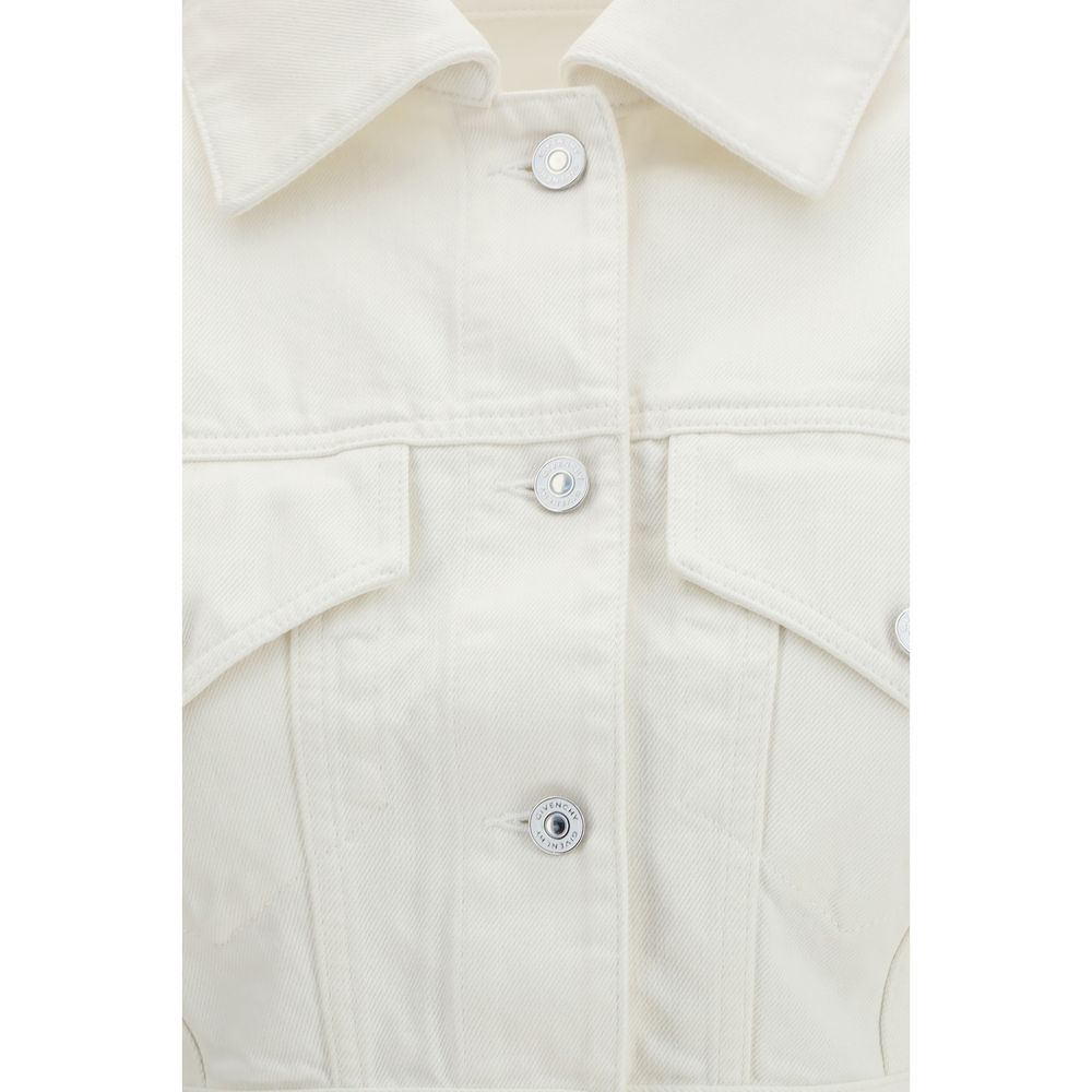 Givenchy Witte Katoenen Denim Jas