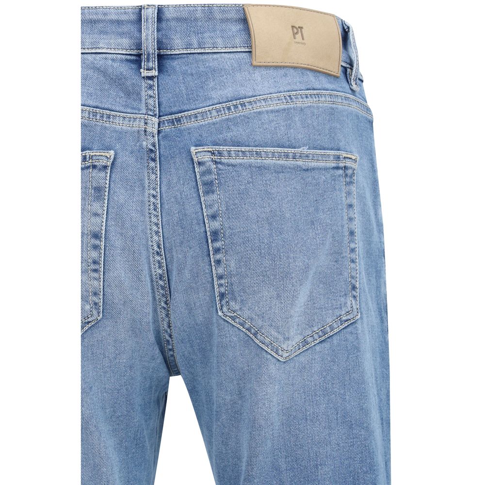 PT Torino Blaue Baumwoll-Jeans im Slim Fit