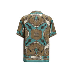 Dolce & Gabbana Seidenhemd mit Multicolor-Muster