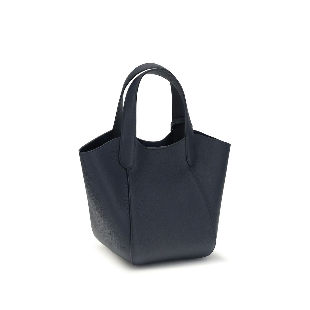 Giorgio Armani Blaue Handtasche aus Kalbsleder Bos Taurus