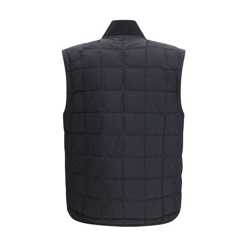 Moose Knuckles Schwarze ärmellose Nylonjacke