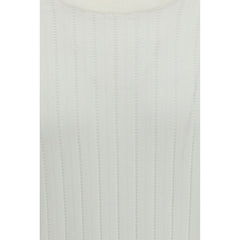 Brunello Cucinelli White Cotton Sweatshirt