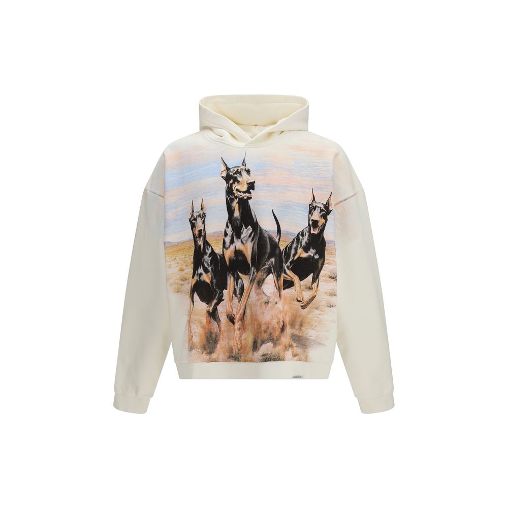 Stellen Sie ein weißes Baumwoll-Sweatshirt dar
