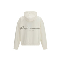 Stellen Sie ein weißes Baumwoll-Sweatshirt dar