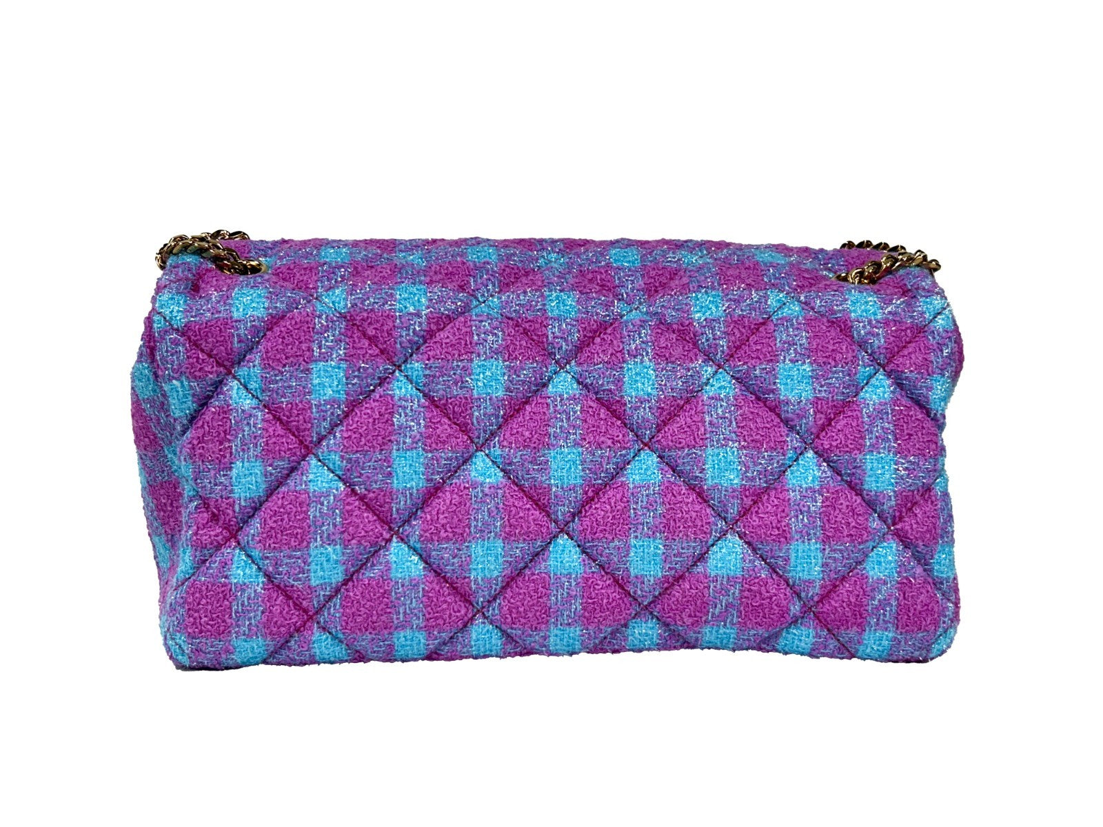 Versace Schulter-Umhängetasche Medium aus Wolle und Lurex