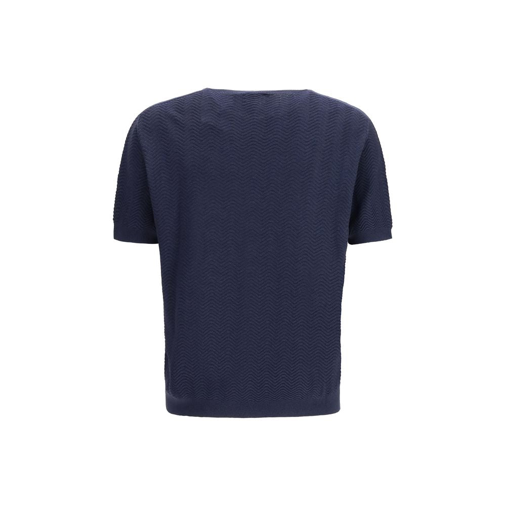 Giorgio Armani Blauw Zijden Sweatshirt