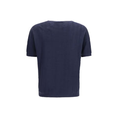 Giorgio Armani Blauw Zijden Sweatshirt