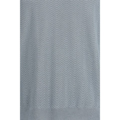 Giorgio Armani Gray Silk Sweatshirt