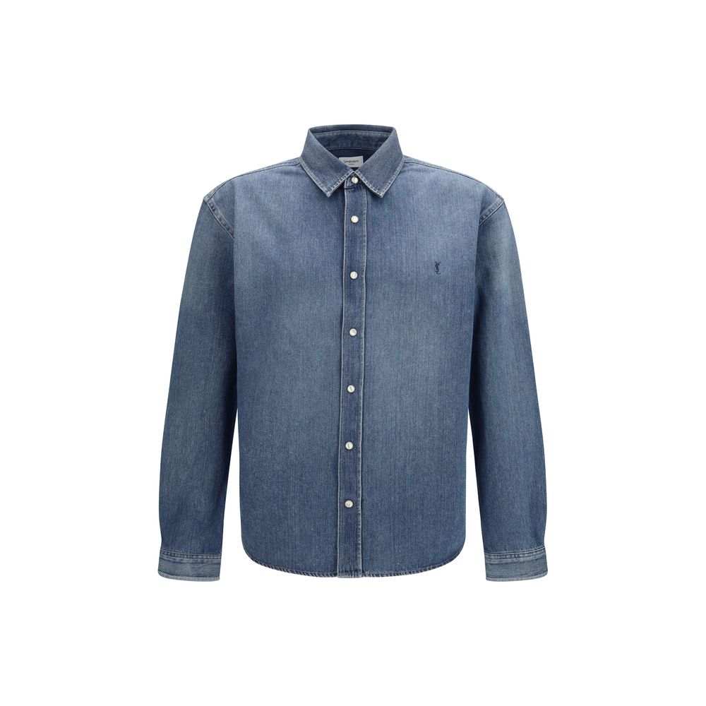 Saint Laurent Blaues Jeanshemd