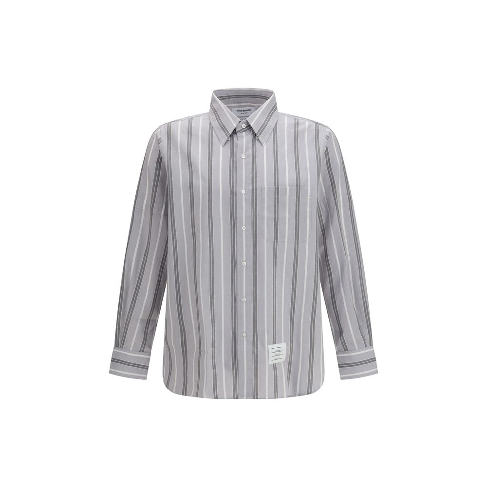 Thom Browne Grau Baumwoll-Musterhemd