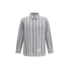 Thom Browne Grau Baumwoll-Musterhemd