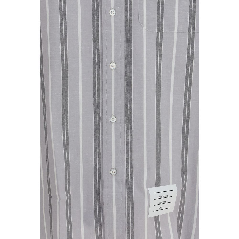Thom Browne Grau Baumwoll-Musterhemd