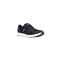On Running Black And White Recycled Polyester Athletic Sneakers