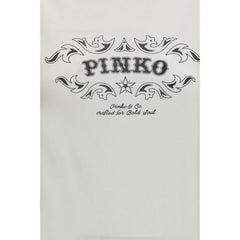 PINKO White Cotton T-Shirt