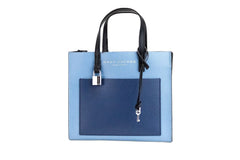 Marc Jacobs Grind Mini Blue Heaven Colorblock Leder Tote Umhängetasche Geldbörse