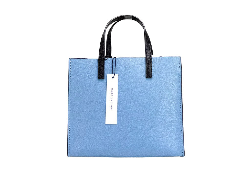 Marc Jacobs Grind Mini Blue Heaven Colorblock Leder Tote Umhängetasche Geldbörse