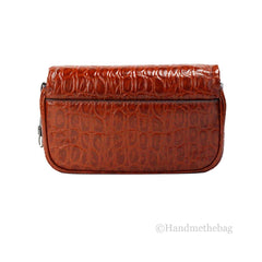 Marc Jacobs The Mini Shoulder Bag Gewürzbravn Geprägte Leder Umhängetasche