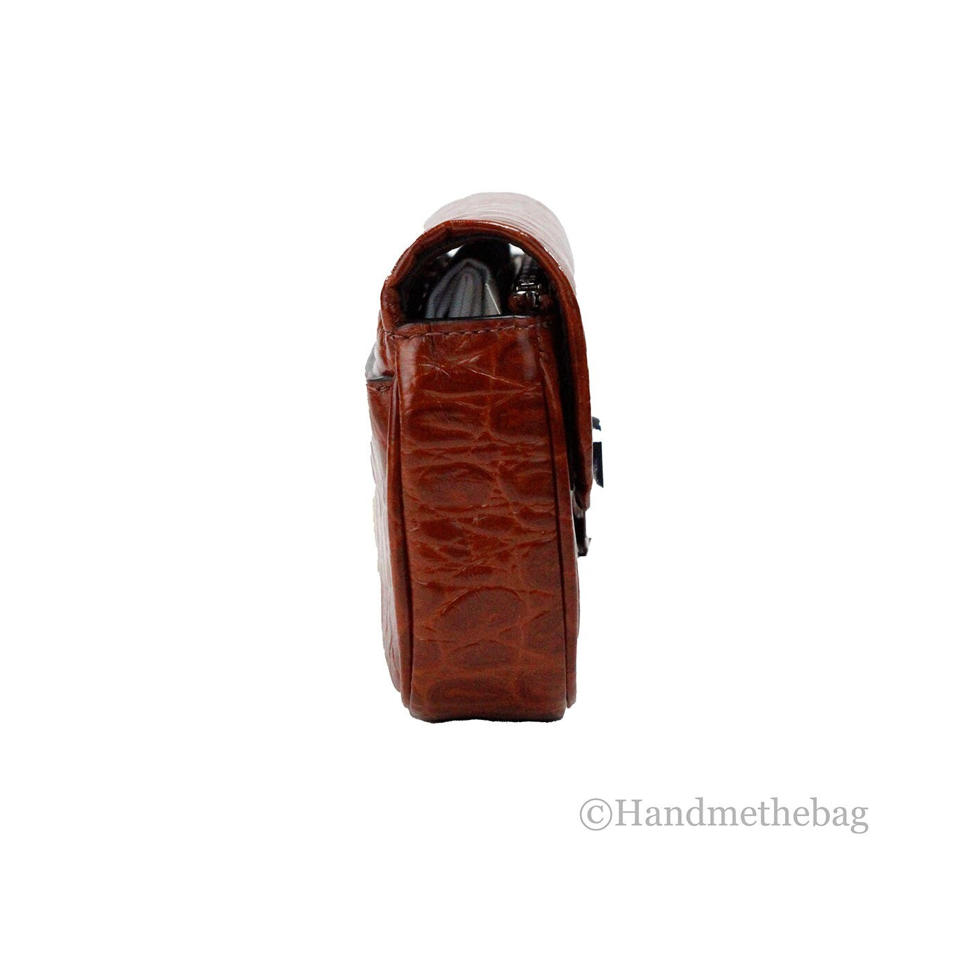 Marc Jacobs The Mini Shoulder Bag Gewürzbravn Geprägte Leder Umhängetasche