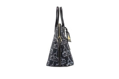 Dooney & Bourke Schwarze Walt Disney World 50. Jubiläum Leder-Satchel-Handtasche