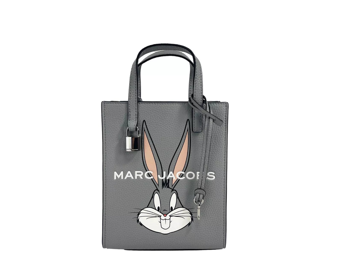 Marc Jacobs X Looney Tunes Bugs Bunny Mini Grind Umhängetasche aus genarbtem Leder