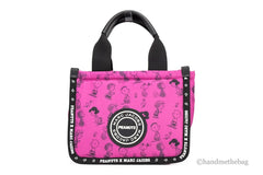 Marc Jacobs X Peanuts Mini Fuchsia Fedora Puffy Nylon Tote Umhängetasche