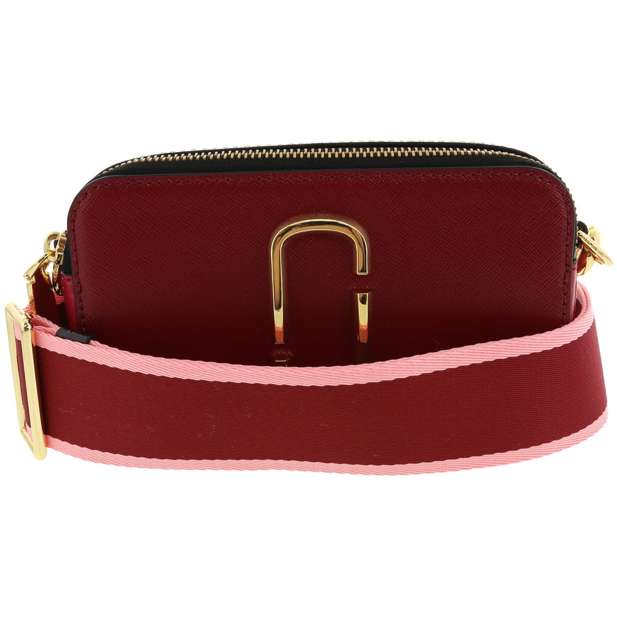 Marc Jacobs Snapshot Umhängetasche aus Leder – Rot Multi