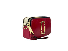 Marc Jacobs Snapshot Umhängetasche aus Leder – Rot Multi