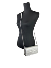 Marc Jacobs The Metallic Leather Chain Mini Bag - Silber
