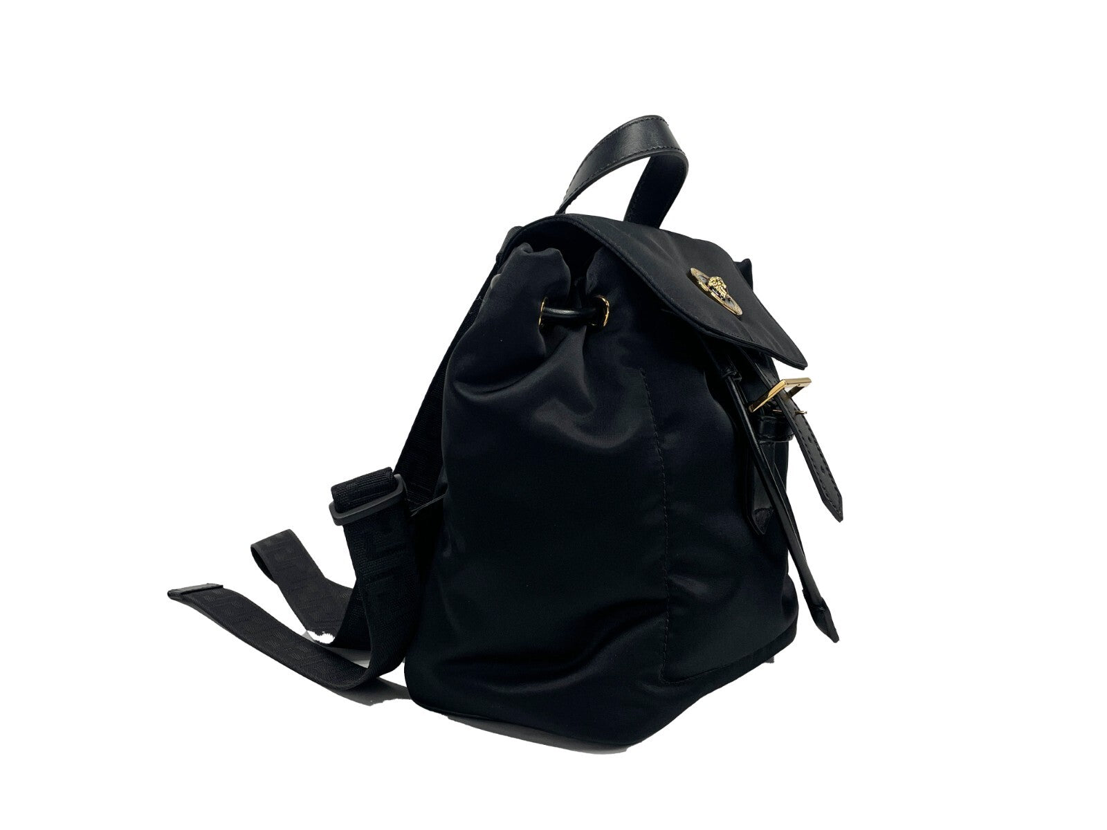 Versace Mini Nylon Medusa Rucksack mit Tunnelzug