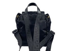 Versace Mini Nylon Medusa Rucksack mit Tunnelzug