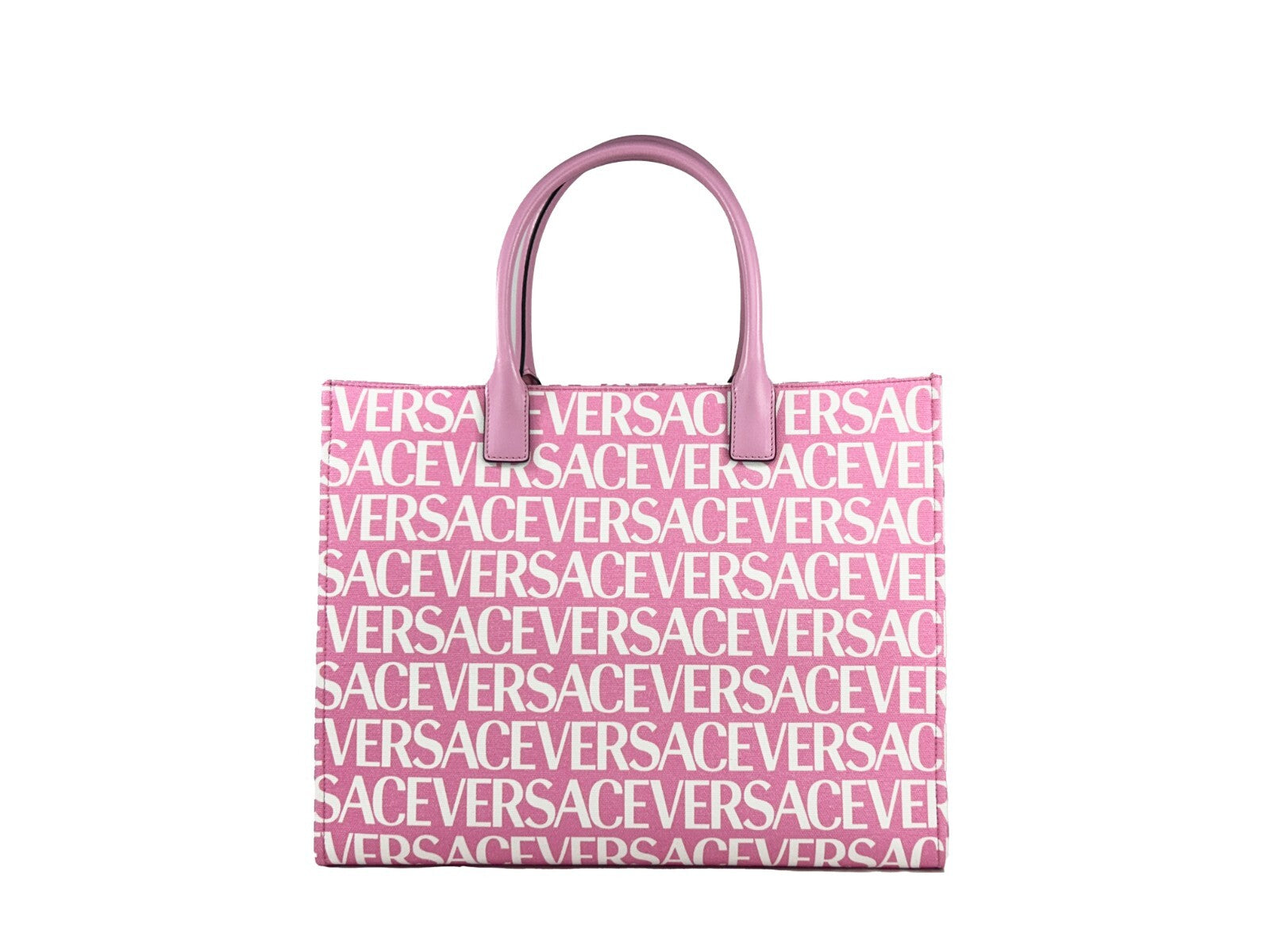 Versace Medusa Große Canvas-Tragetasche Babyrosa