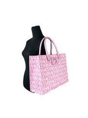 Versace Medusa Große Canvas-Tragetasche Babyrosa