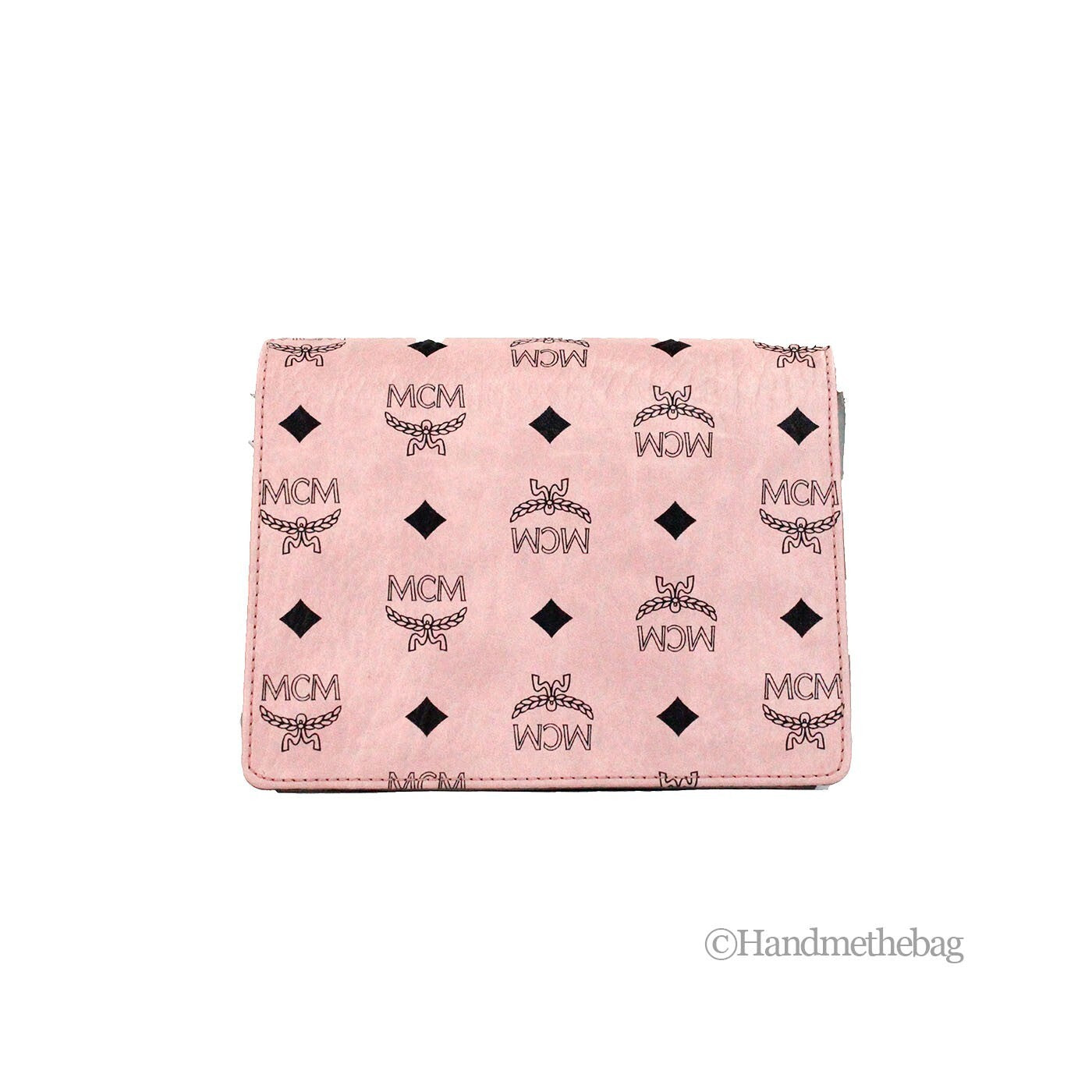 MCM Signature Patricia Umhängetasche mit Überschlag und Schloss aus Leder, Mini