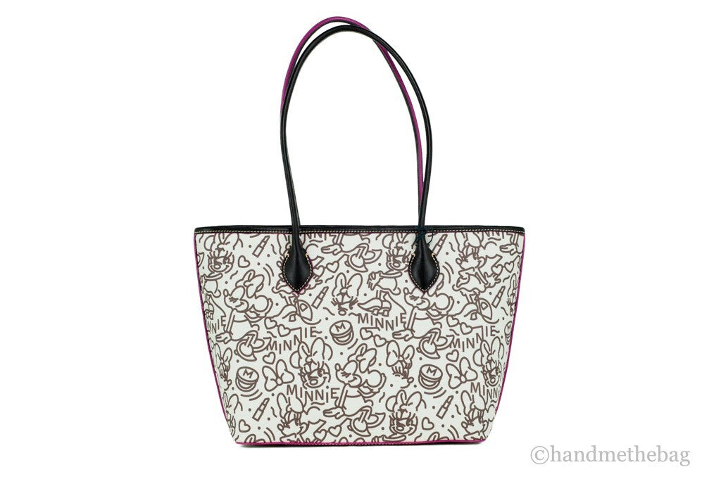 Dooney & Bourke Disney Medium Minnie Maus Line Art beschichtete Baumwolltasche