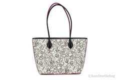 Dooney & Bourke Disney Medium Minnie Maus Line Art beschichtete Baumwolltasche